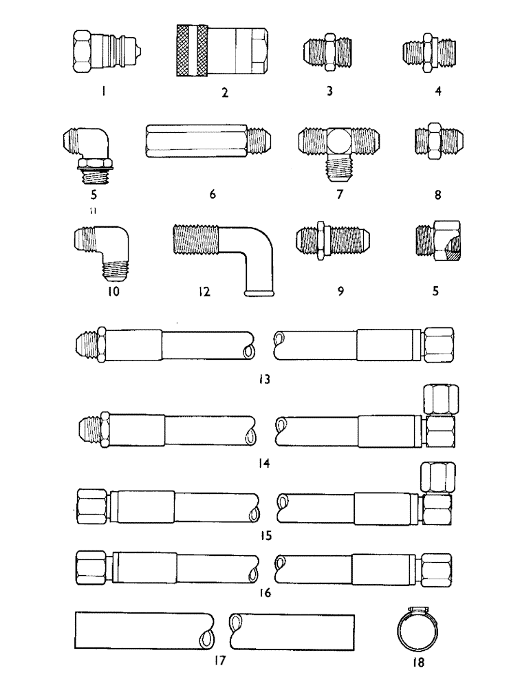 Схема запчастей Case IH LF-SERIES - (20) - HYDRAULIC FITTINGS, COUPLINGS, UNIONS, PIPES, ETC. 