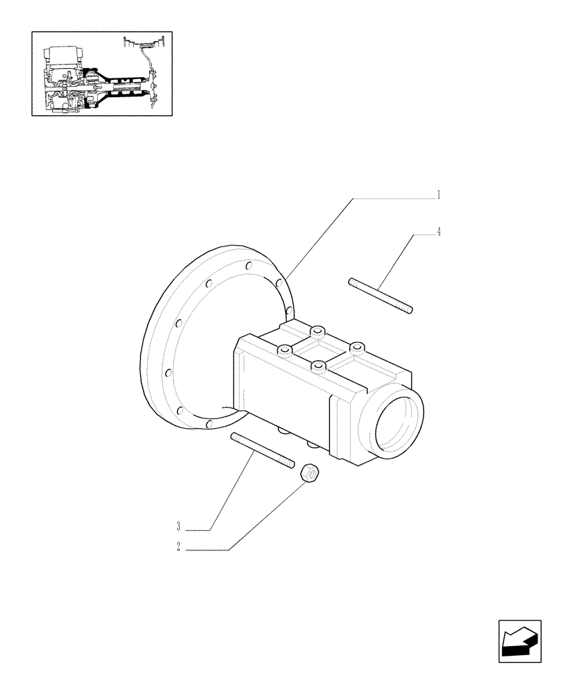 Схема запчастей Case IH MXM190 - (1.48.0/01) - SIDE REDUCTION UNIT (FINAL DRIVE) HOUSING AND COVERS (05) - REAR AXLE