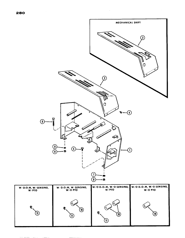 Схема запчастей Case IH 770 - (280) - CONTROL CONSOLE (09) - CHASSIS/ATTACHMENTS