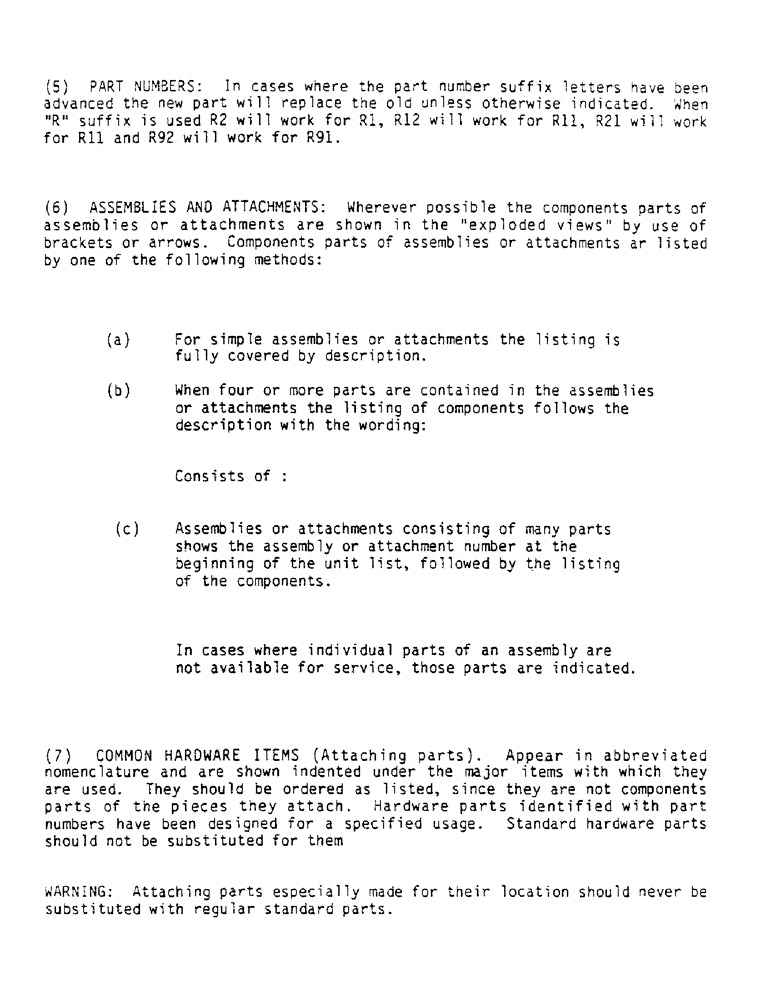 Схема запчастей Case IH D-206 - (0-C) - INTRODUCTION 