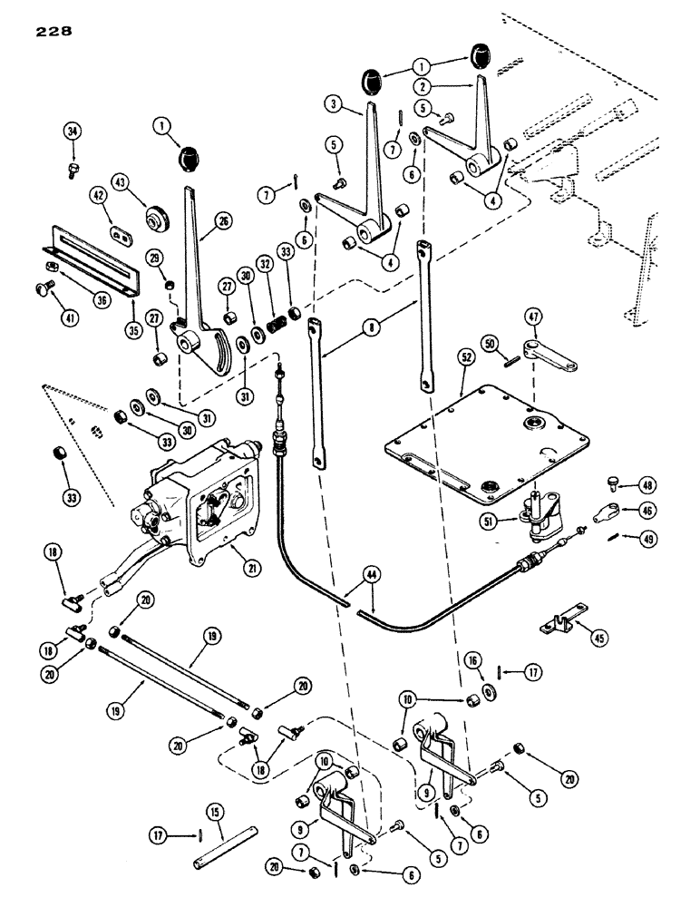 Схема запчастей Case IH 970 - (228) - REMOTE HYDRAULIC CONTROLS (08) - HYDRAULICS