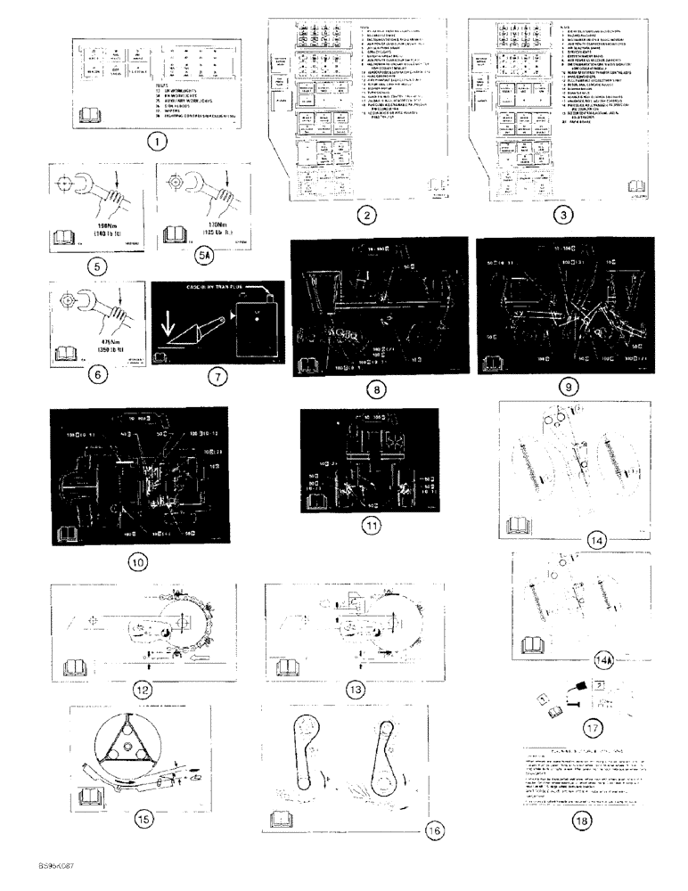 Схема запчастей Case IH 2166 - (9H-38) - DECALS, INFORMATION DECALS WITH "READ OPERATORS MANUAL" SYMBOL (12) - CHASSIS