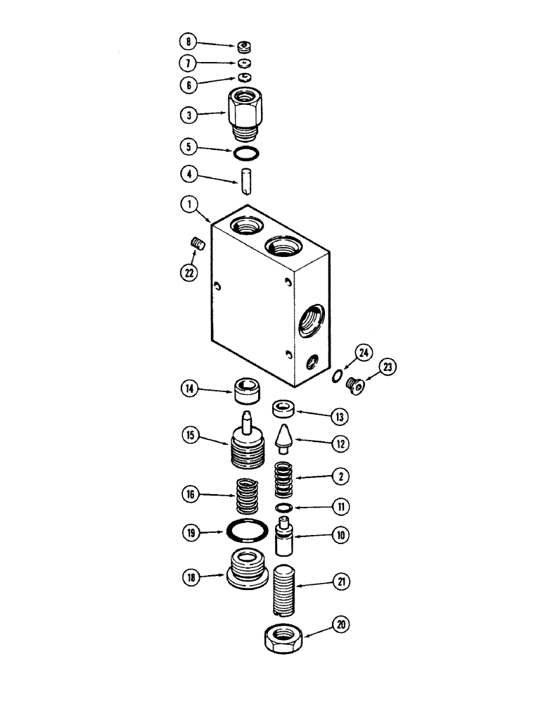 Схема запчастей Case IH 2594 - (7-20) - PRESSURE CONTROL VALVE (07) - BRAKES