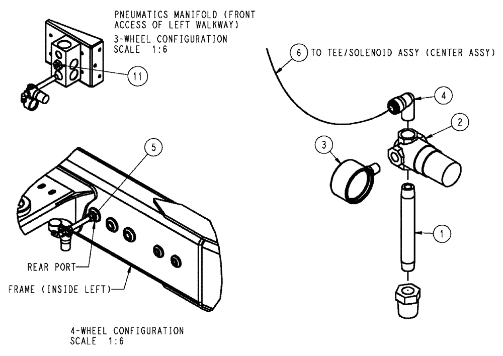 Схема запчастей Case IH TITAN 3520 - (10-006) - FOAM MARKER, BARE CHASSIS Options