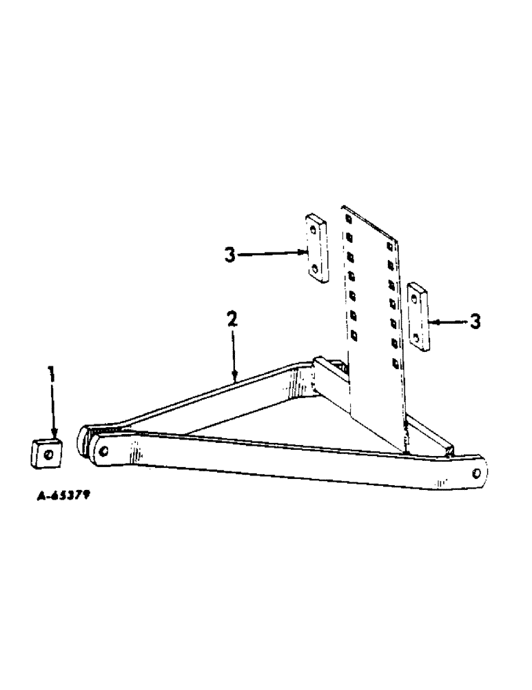 Схема запчастей Case IH 70 - (F-28[A]) - HITCH PIVOT BAR, FOR CROSS BAR HITCH 