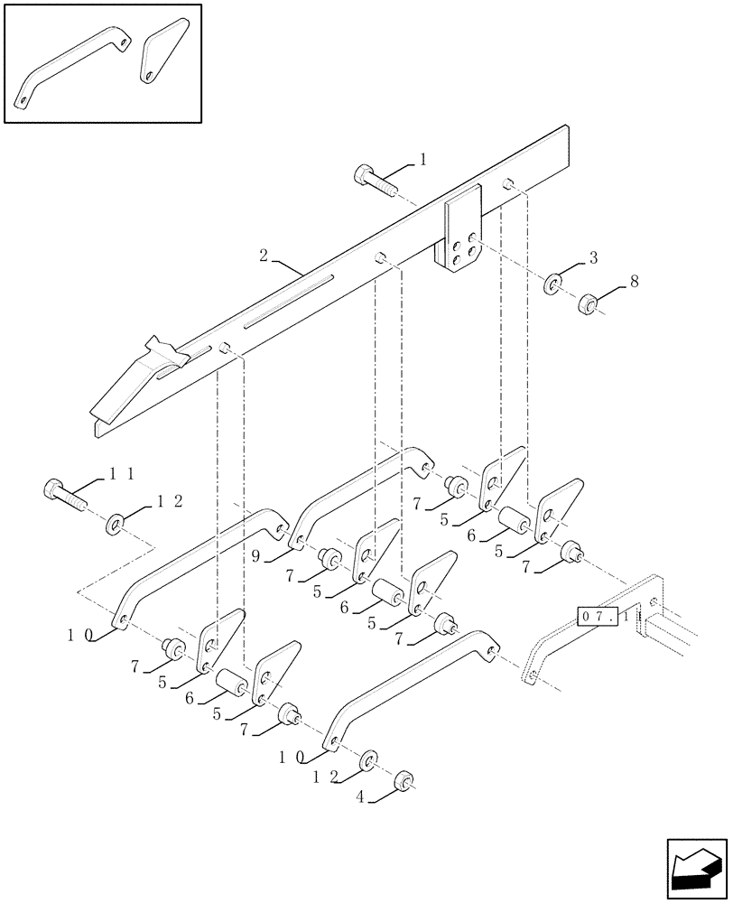 Схема запчастей Case IH LBX431S - (16.01[01]) - BALE EJECT SYSTEM (16) - BALE EJECTOR