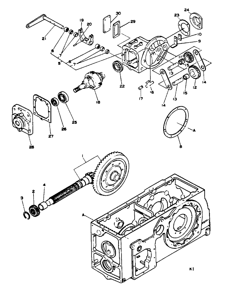 Схема запчастей Case IH 784 - (07-099) - FRONT DRIVE P.T.O, 4-WHEEL DRIVE (04) - Drive Train