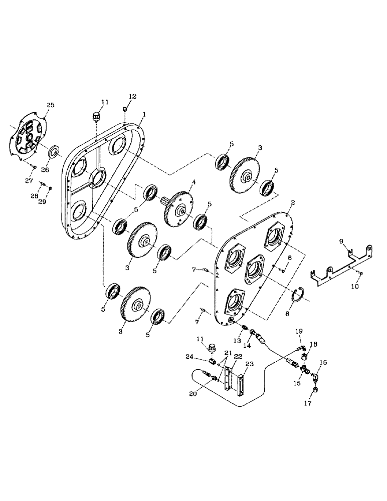 Схема запчастей Case IH 7700 - (C06-01) - GEARBOX, 108, COMMERCIAL PUMP Engine & Engine Attachments