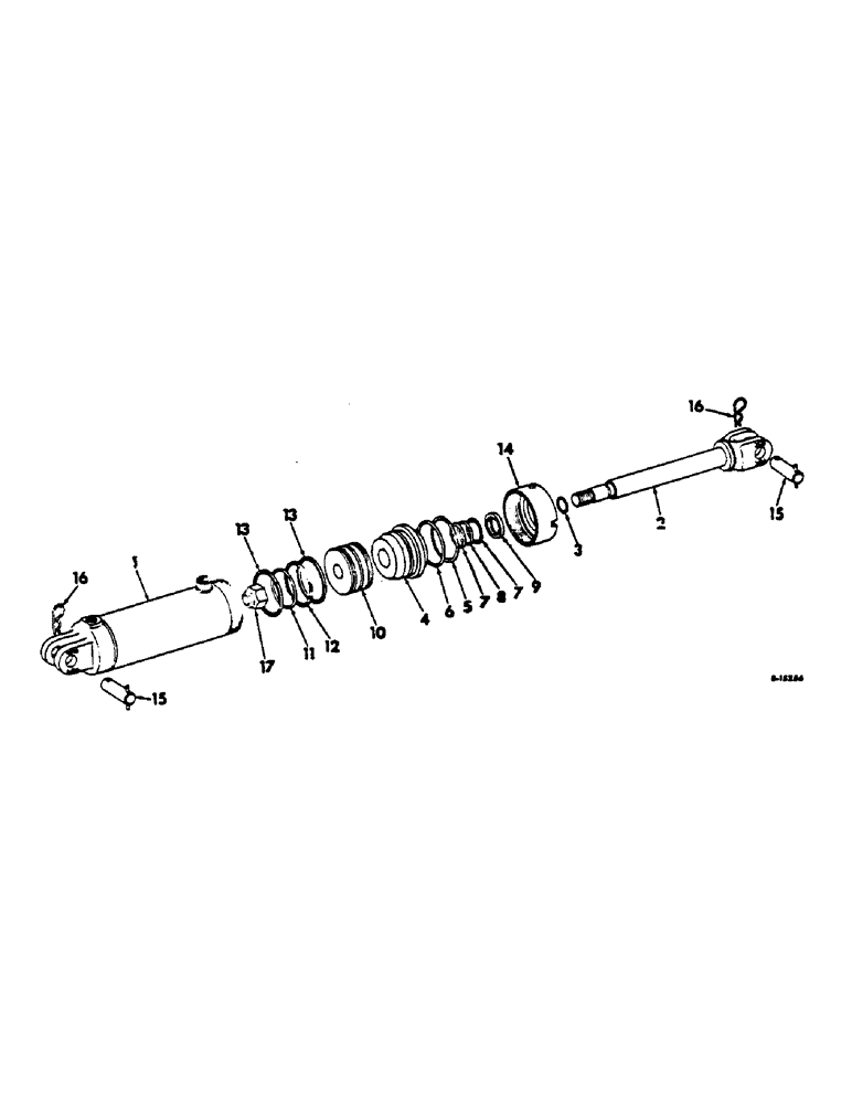 Схема запчастей Case IH 642 - (AE-13) - HYDRAULIC CYLINDER, PRODUCT GRAPHICS 