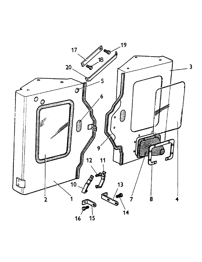 Схема запчастей Case IH 996 - (L66) - CHASSIS, BULKHEADS - ALL MODELS WITH CLAD DB WEATHERFRAME (12) - CHASSIS