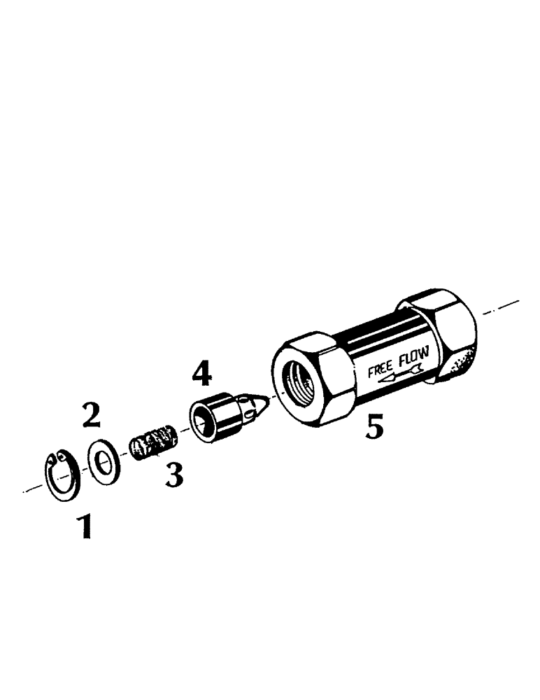 Схема запчастей Case IH 7000 - (B04-37) - HYDRAULICS, CHECK VALVE Hydraulic Components & Circuits