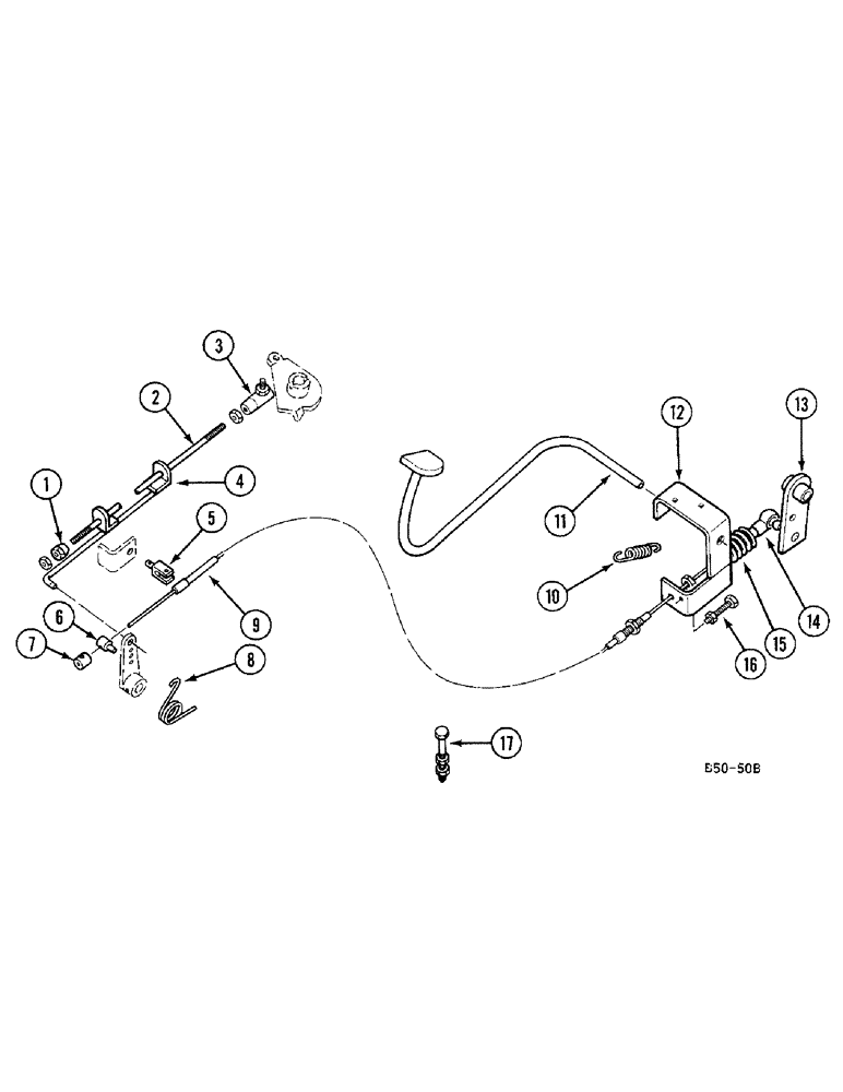 Схема запчастей Case IH 685 - (3-154) - FOOT ACCELERATOR, VERSION WITH CAB (03) - FUEL SYSTEM
