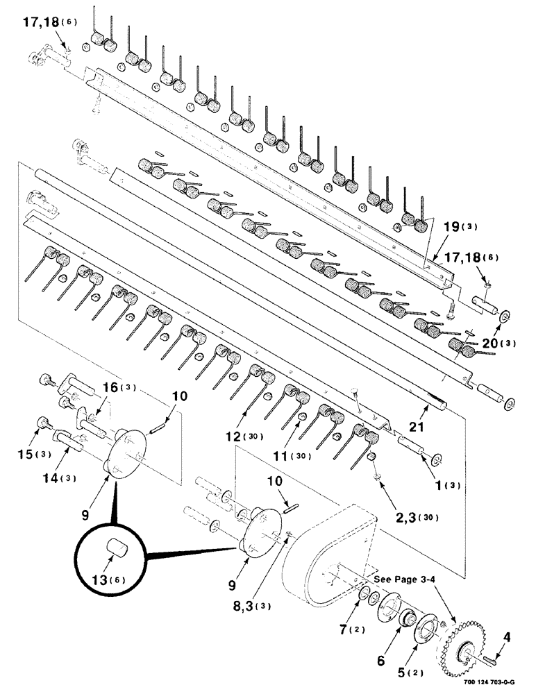 Схема запчастей Case IH 8725 - (3-02) - PICKUP REEL ASSEMBLY 