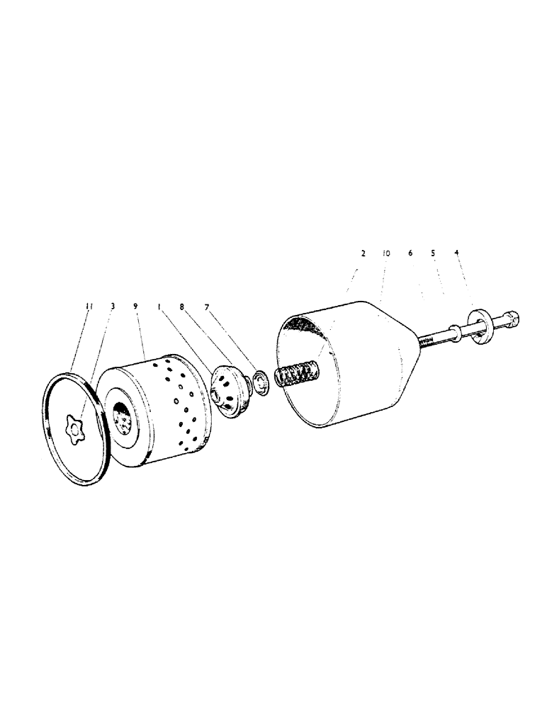 Схема запчастей Case IH 990B - (16) - OIL FILTER (01) - ENGINE