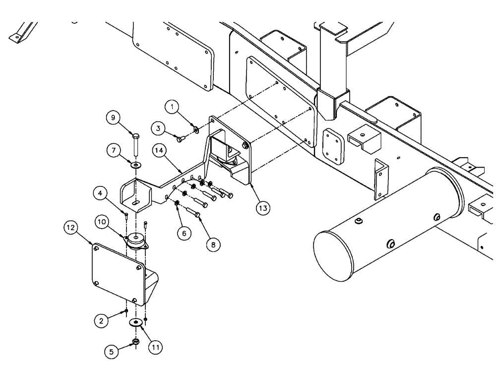 Схема запчастей Case IH FLX3300B - (03-002) - TRANSMISSION MOUNTING (03) - TRANSMISSION