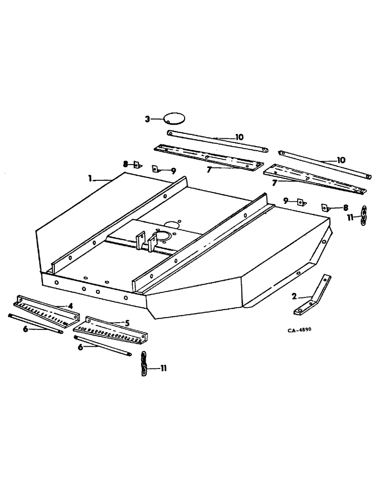 Схема запчастей Case IH 400 - (U-3) - MAIN FRAME AND CHAIN GUARD 