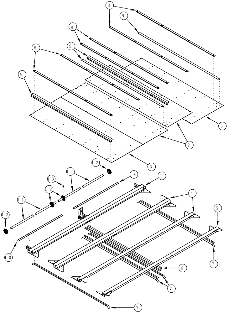 Схема запчастей Case IH CPX610 - (09D-14) - BASKET, FLOOR - BSN JJC0250100 (16) - BASKET