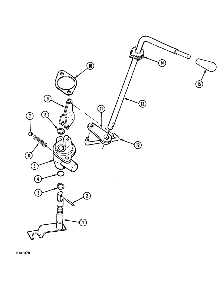 Схема запчастей Case IH 248 - (6-522) - TORQUE AMPLIFIER LEVER AND CONNECTIONS (06) - POWER TRAIN