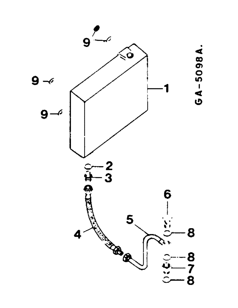 Схема запчастей Case IH 744 - (2G12) - ADDITIONAL OIL RESERVOIR, DRAFT CONTROL (07) - HYDRAULICS