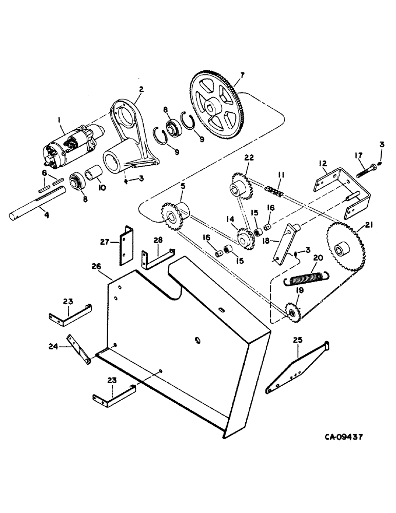 Схема запчастей Case IH 1420 - (33-14) - FEEDER, FEEDER REVERSER, MACHINES WITH ROCK TRAP (13) - FEEDER