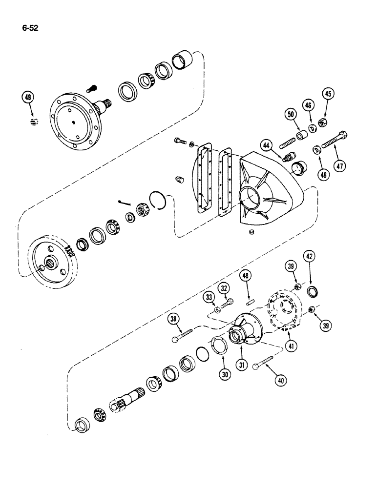 Схема запчастей Case IH 1620 - (6-052) - FINAL DRIVE (CONTD) (03) - POWER TRAIN