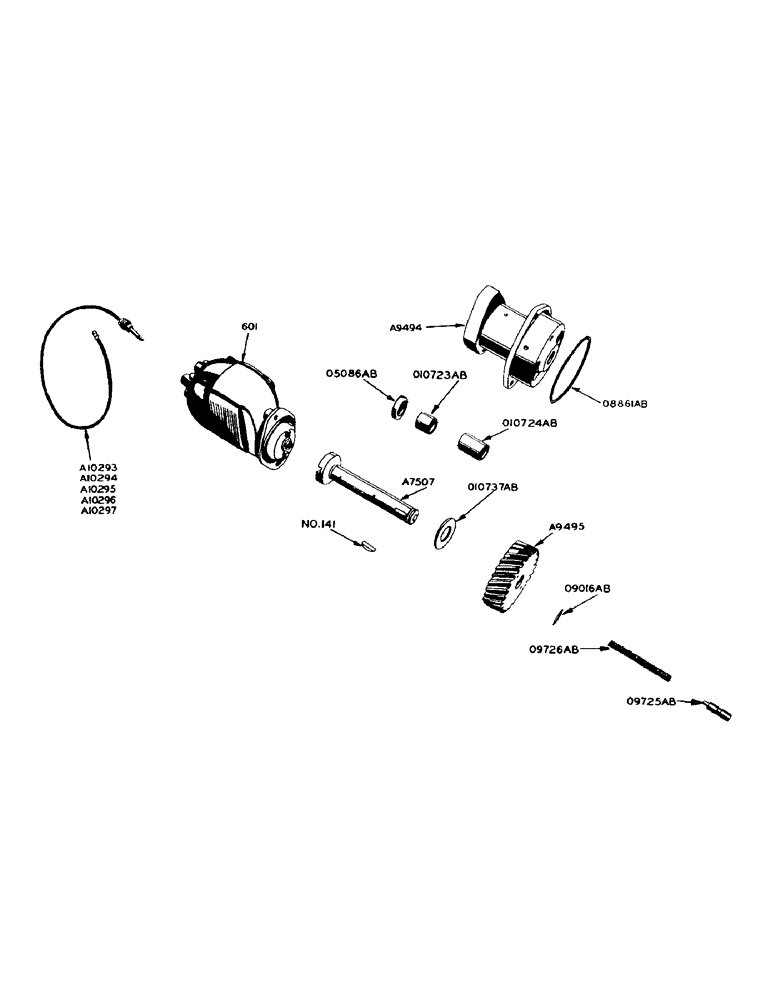 Схема запчастей Case IH 900 - (045) - L.P. GAS ENGINE, MAGNETO (02) - ENGINE