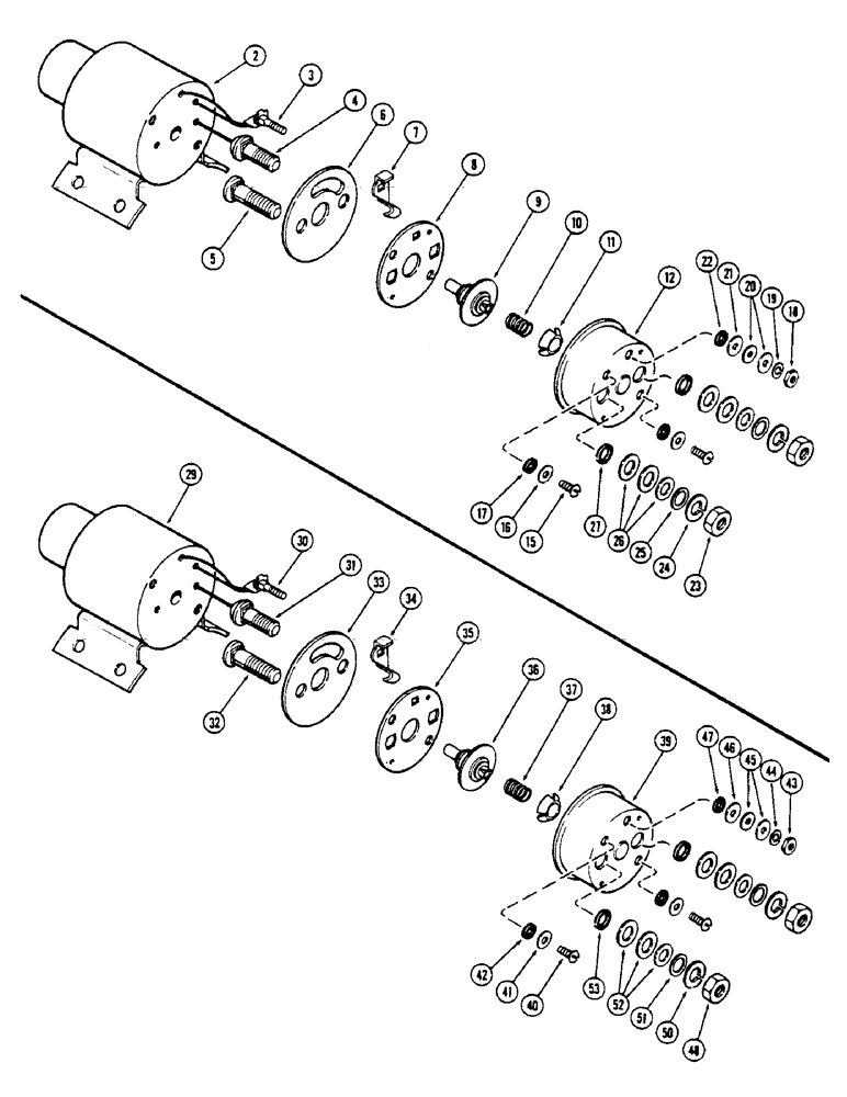 Схема запчастей Case IH 1175 - (067A) - A43846 SOLENOID, USED WITH A64907 STARTER (04) - ELECTRICAL SYSTEMS