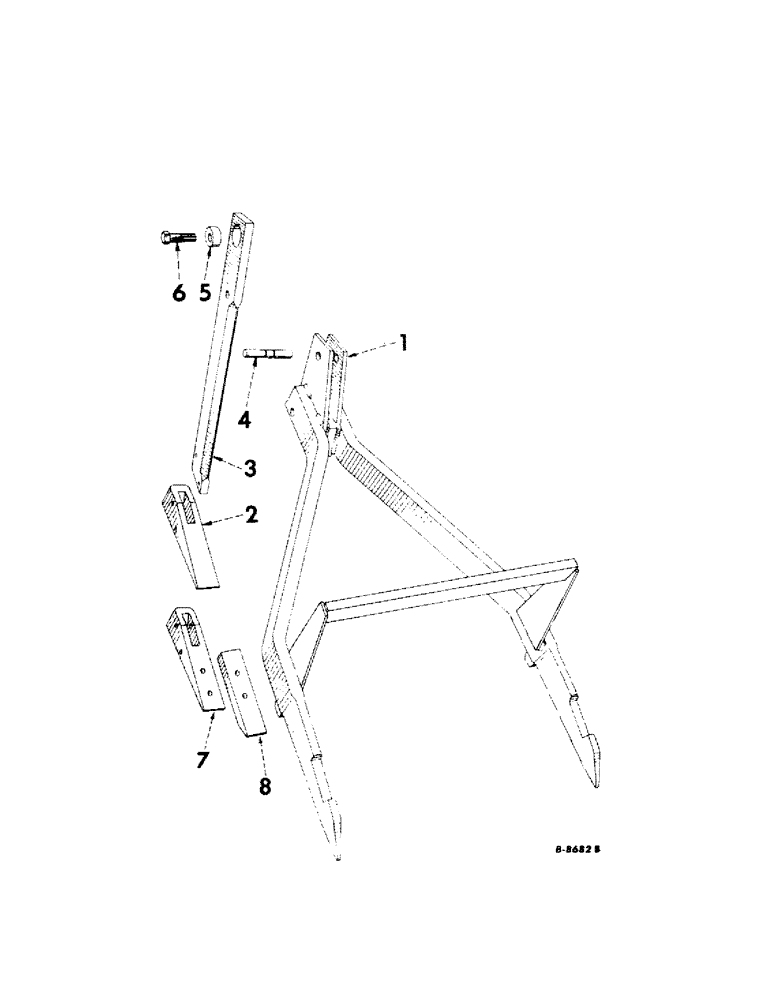 Схема запчастей Case IH 21 - (A-10[A]) - FOR U-F1, 34U-FTC1 AND NUMBER 21 SUBSOILERS 