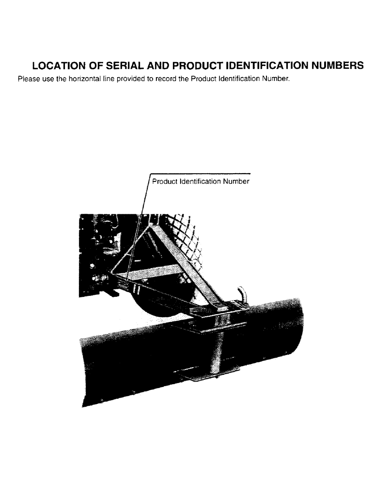 Схема запчастей Case IH 30 - (1-02) - LOCATION OF SERIAL AND PRODUCT INFORMATION NUMBERS (00) - PICTORIAL INDEX