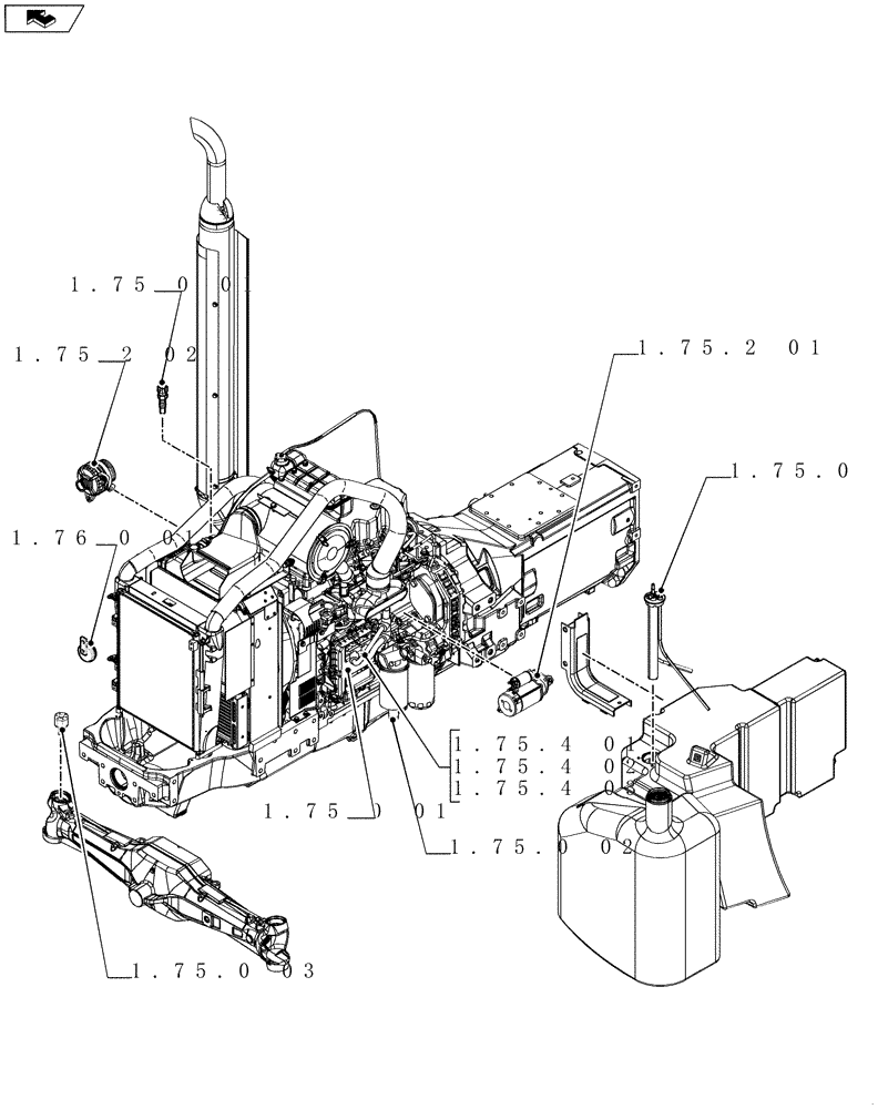 Схема запчастей Case IH PUMA 155 - (SEC. 06[01]) - ELECTRICAL SYSTEM (00) - GENERAL
