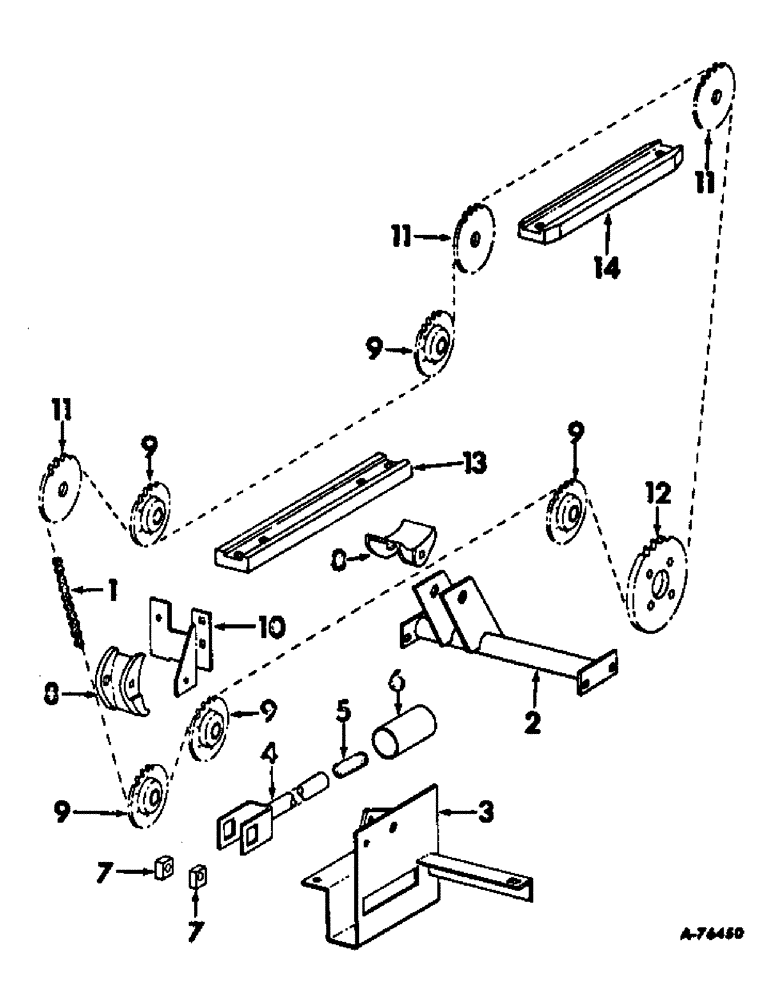 Схема запчастей Case IH 630N - (G-14) - STALK ROLL DRIVE, SERIAL NO. 602 AND ABOVE (58) - ATTACHMENTS/HEADERS