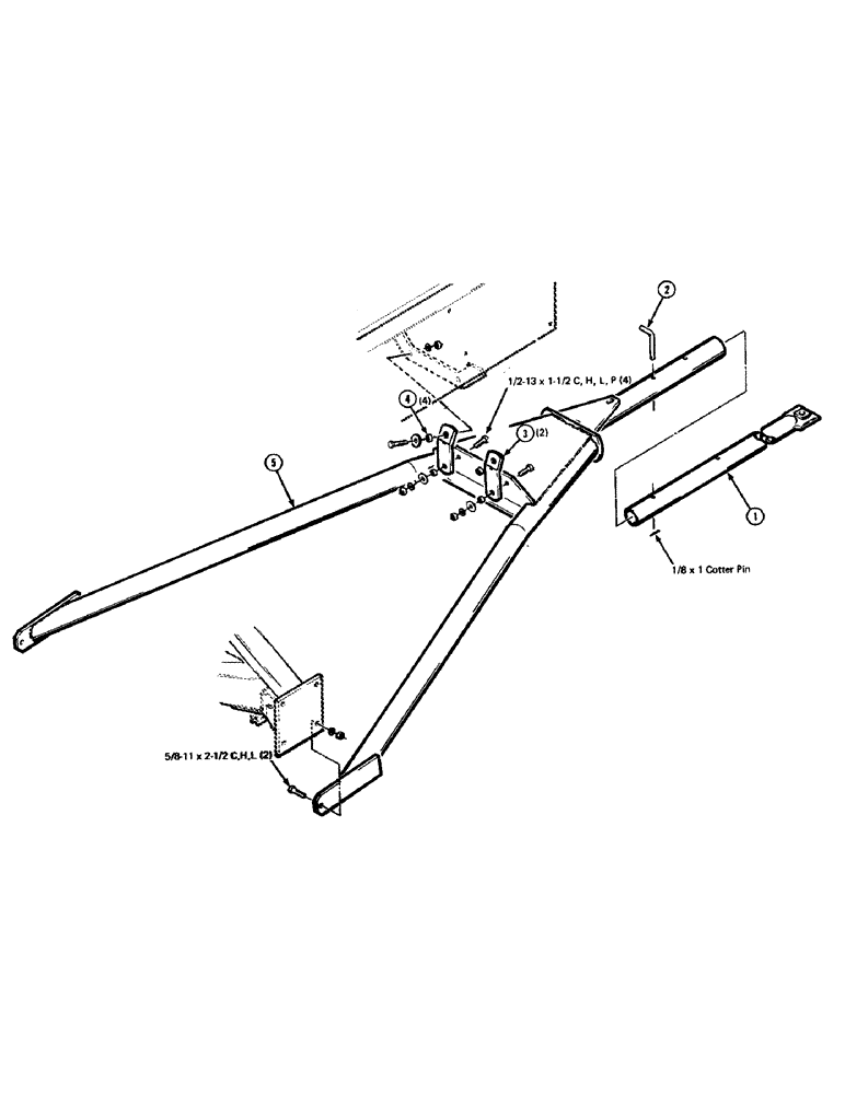 Схема запчастей Case IH 8540 - (43) - WAGON HITCH KIT Decals & Attachments