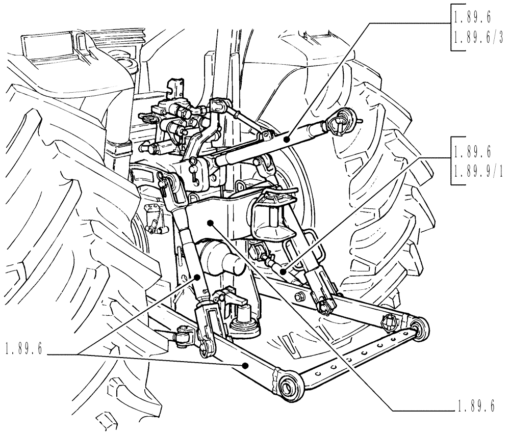 Схема запчастей Case IH JX1075C - (SEC. 09) - LINKAGE (00) - GENERAL