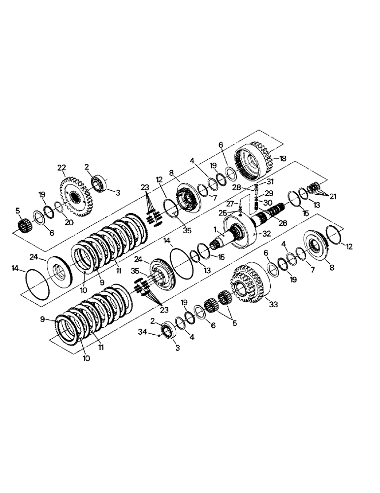 Схема запчастей Case IH CP-1325 - (04-32) - 7" CLUTCH PACK ASSEMBLY (04) - Drive Train