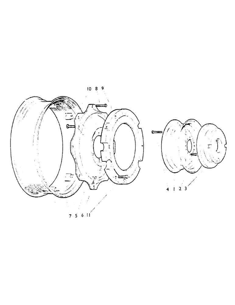 Схема запчастей Case IH 990B - (56) - FRONT WHEELS Steering & Front Axle