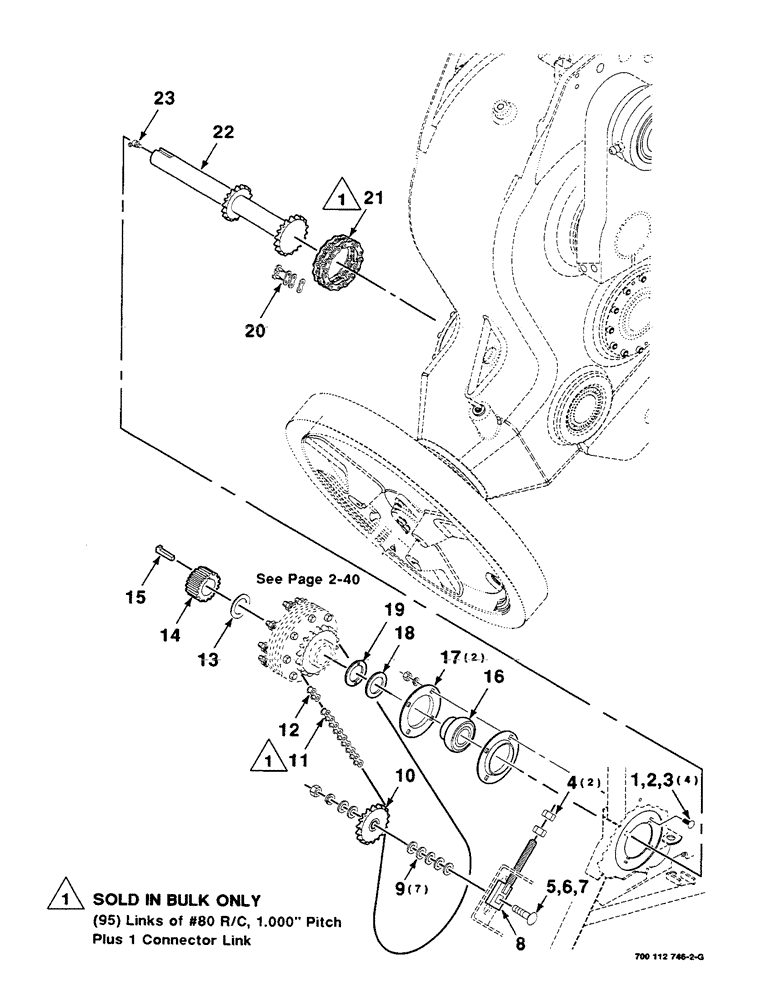Схема запчастей Case IH 8590 - (02-36) - DRIVE ASSEMBLY, RIGHT, AUXILIARY, S.N. CFH0139001 THRU CFH0139499 Driveline