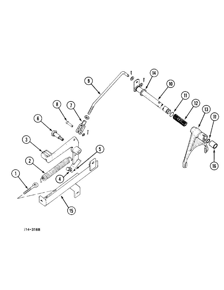 Схема запчастей Case IH 248 - (6-430) - DIFFERENTIAL LOCK, VERSION WITH CAB (06) - POWER TRAIN