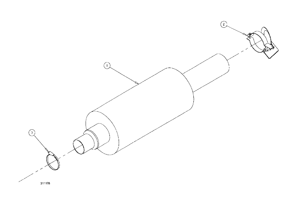 Схема запчастей Case IH SPX3150 - (093) - ENGINE, MUFFLER ASSEMBLY (10) - ENGINE