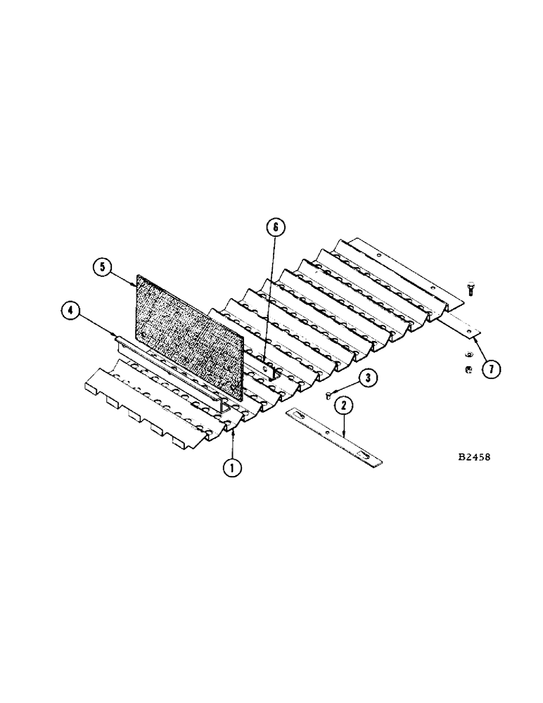 Схема запчастей Case IH 1160 - (10[1]) - COB DEFLECTOR AND GRID STIFFENER, S/N 8357001 AND AFTER, REAR STRAWWALKER GRID COVER (74) - CLEANING