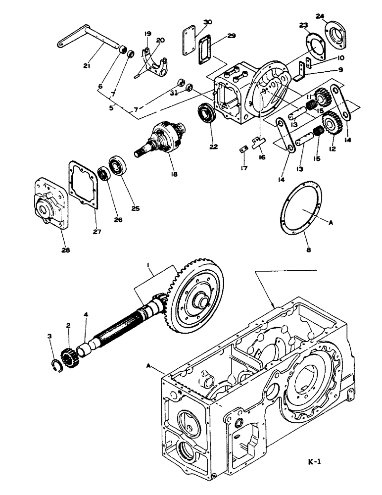 Схема запчастей Case IH 884 - (07-44) - FRONT DRIVE PTO, ALL WHEEL DRIVE, KIMCO AXLE (04) - Drive Train