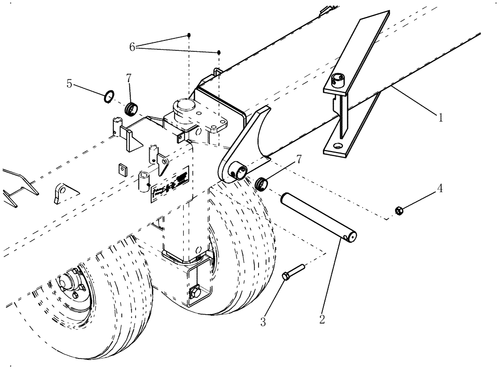 Схема запчастей Case IH 800 - (39.100.06) - OUTER WING CONNECTION (39) - FRAMES AND BALLASTING