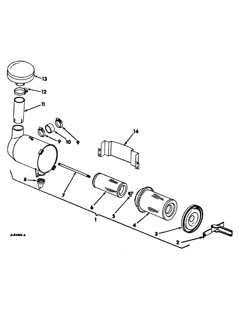 Схема запчастей Case IH 21206 - (E-02) - FUEL SYSTEM, AIR CLEANER AND CONNECTIONS (02) - FUEL SYSTEM