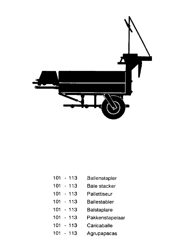 Схема запчастей Case IH 110 - (00-O) - INDEX - BALE STACKER (00) - GENERAL