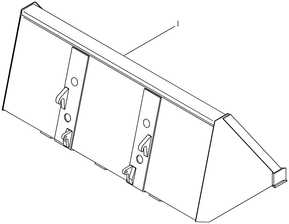 Схема запчастей Case IH LX156 - (09-13) - MATERIAL BUCKET - HIGH VOLUME (09) - CHASSIS/ATTACHMENTS