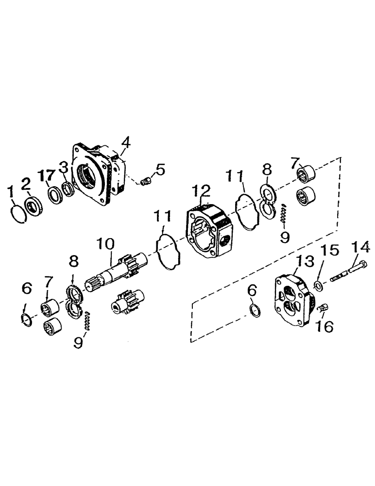 Схема запчастей Case IH 7000 - (B02-55) - HYDRAULIC MOTOR, M50A Hydraulic Components & Circuits