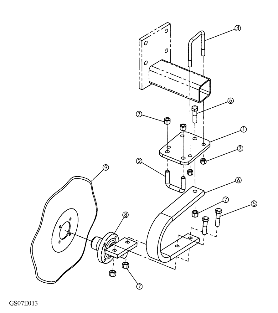 Схема запчастей Case IH 330 TRUE-TANDEM - (75.200.03) - CENTER COULTER ASSEMBLY (75) - SOIL PREPARATION