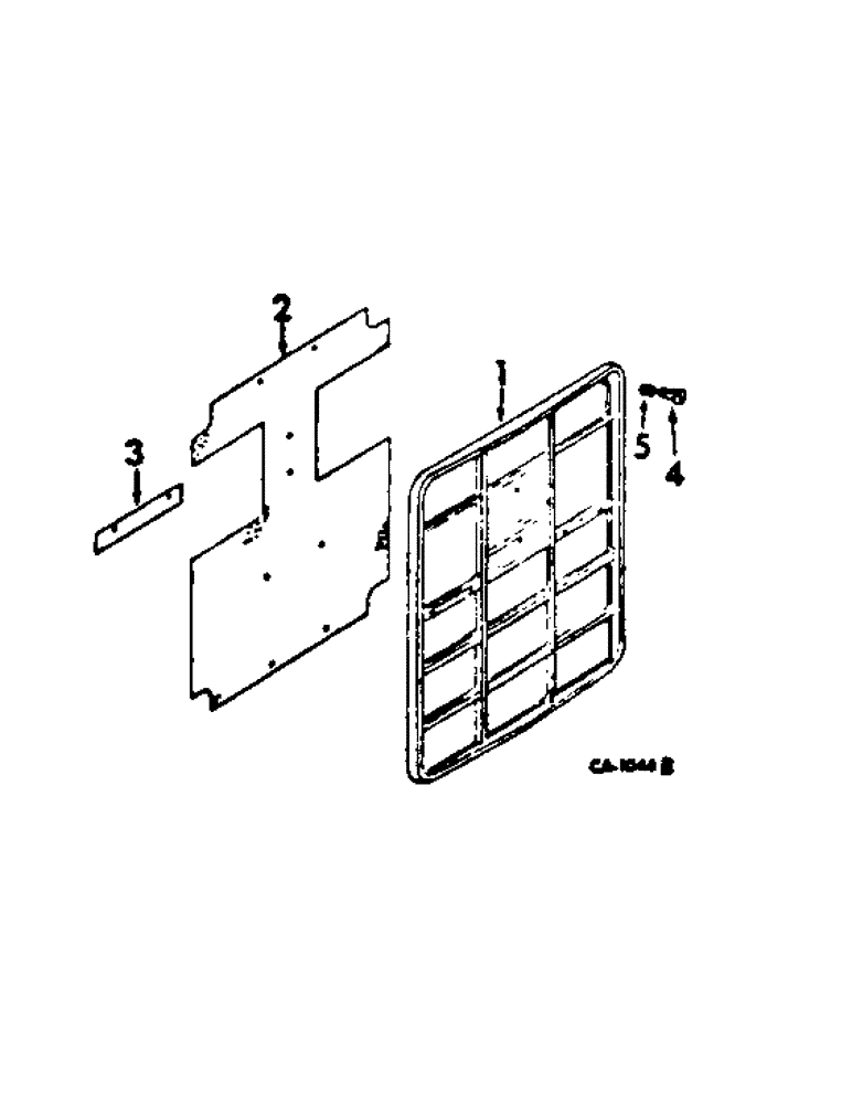 Схема запчастей Case IH 454 - (06-07) - COOLING, RADIATOR GRILLE Cooling
