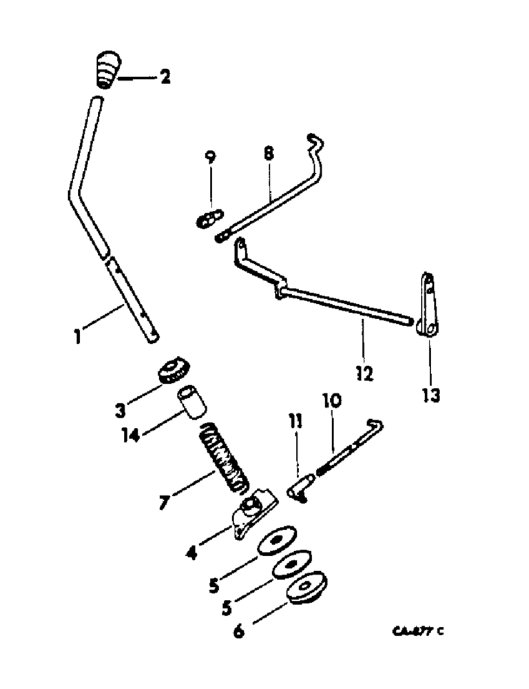 Схема запчастей Case IH 2400 - (12-12) - POWER, GOVERNOR CONTROLS, DIESEL ENGINE TRACTORS Power