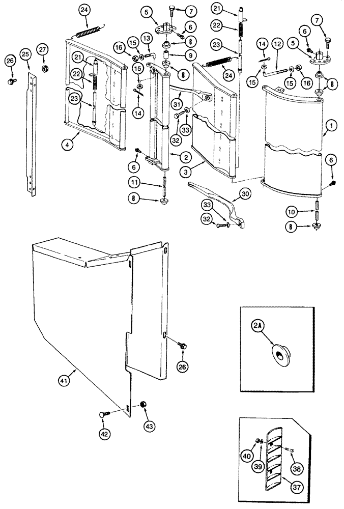 Схема запчастей Case IH 2555 - (09A-28) - PLANT COMPRESSOR - BSN JJC0249565 (13) - PICKING SYSTEM