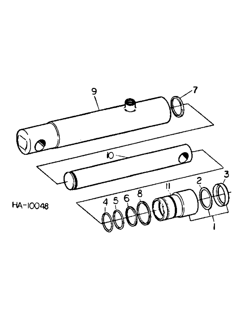 Схема запчастей Case IH 5000 - (10-10) - HYDRAULICS, CYLINDER, HEADER LIFT, IH (07) - HYDRAULICS